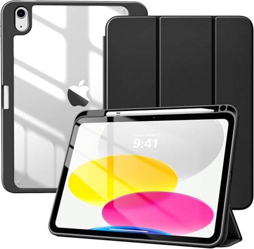 Case Transparente con espacio para Lápiz para iPad Air 4 negro Case Transparente con espacio para Lápiz para iPad Air 4 / Air 5 / 10.9 / Air 11 / Pro 11