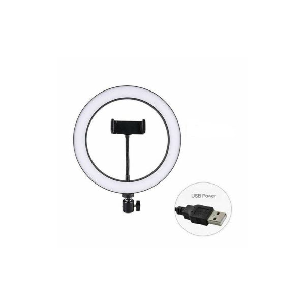 Aro de Luz (26 cm) + Tripode para selfie 4 Aro de Luz 26cm + Trípode