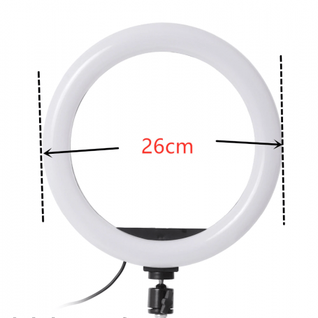 Aro de Luz RGB (26 cm) + Tripode para selfie 5 Aro de Luz RGB 26cm