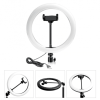 Aro de Luz RGB (26 cm) + Tripode para selfie 7 Aro de Luz RGB 26cm
