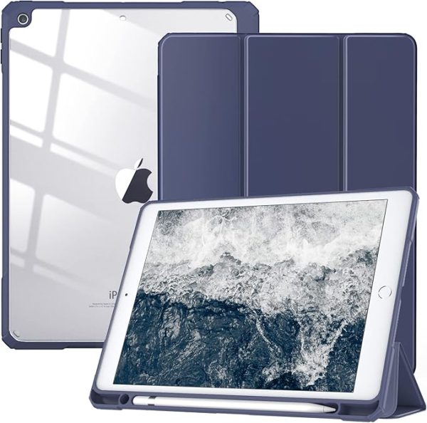 Funda Transparente con espacio para Lápiz para iPad 7, iPad 8, iPad 9, iPad Pro 10,5