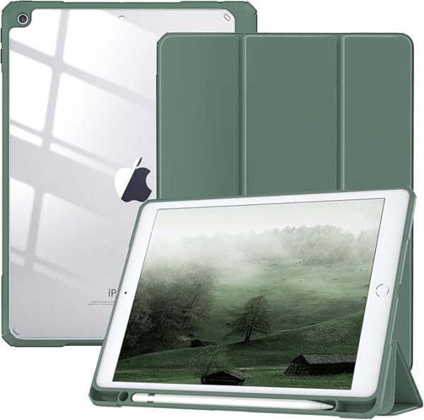 Funda Transparente con espacio para Lápiz para iPad 7, iPad 8, iPad 9, iPad Pro 10,5