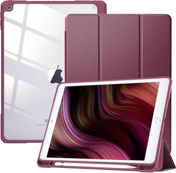 Funda Transparente con espacio para Lápiz para iPad 7, iPad 8, iPad 9, iPad Pro 10,5