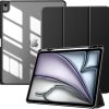 Forro Smart Case Transparente para iPad AIR de 13 M2 con Espacio para Lápiz Negro Case Transparente con espacio para Lápiz para iPad Air 13