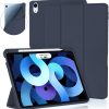 Forro Smart Cover iPad Mini 6 con Espacio para Lapíz azul oscuro Smart Case con espacio para Lápiz para ipad Mini 6 iPad Mini A17 Pro