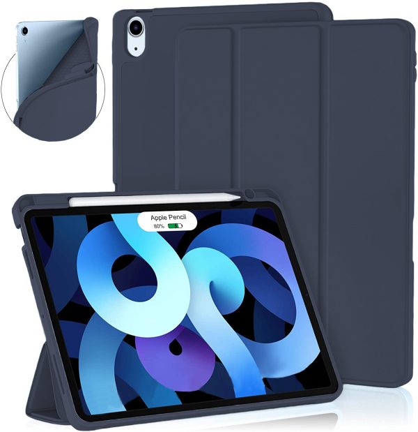 Forro Smart Cover iPad Mini 6 con Espacio para Lapíz azul oscuro Smart Case con espacio para Lápiz para ipad Mini 6 iPad Mini A17 Pro