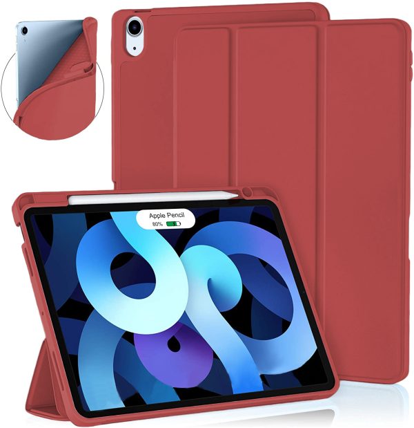 Forro Smart Cover iPad Mini 6 con Espacio para Lapíz rojo Smart Case con espacio para Lápiz para ipad Mini 6 iPad Mini A17 Pro