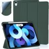 Forro Smart Cover iPad Mini 6 con Espacio para Lapíz verde militar Smart Case con espacio para Lápiz para ipad Mini 6 iPad Mini A17 Pro