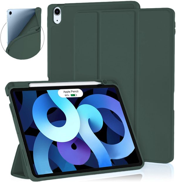 Forro Smart Cover iPad Mini 6 con Espacio para Lapíz verde militar Smart Case con espacio para Lápiz para ipad Mini 6 iPad Mini A17 Pro