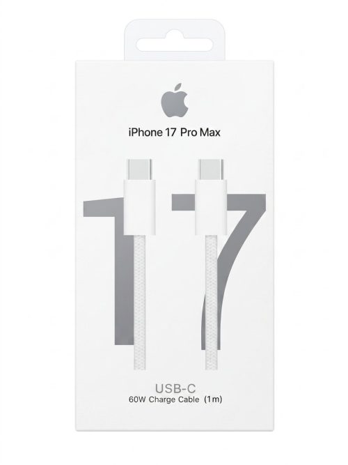 Cable Tejido USB-C a USB-C 60w 1 Metro caja Cable Tejido USB-C a USB-C 60w 1 Metro