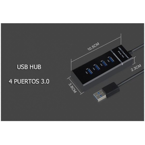 Multipuerto USB HUB 3.0 USB HUB 4 PUERTOS MULTIPUERTOS