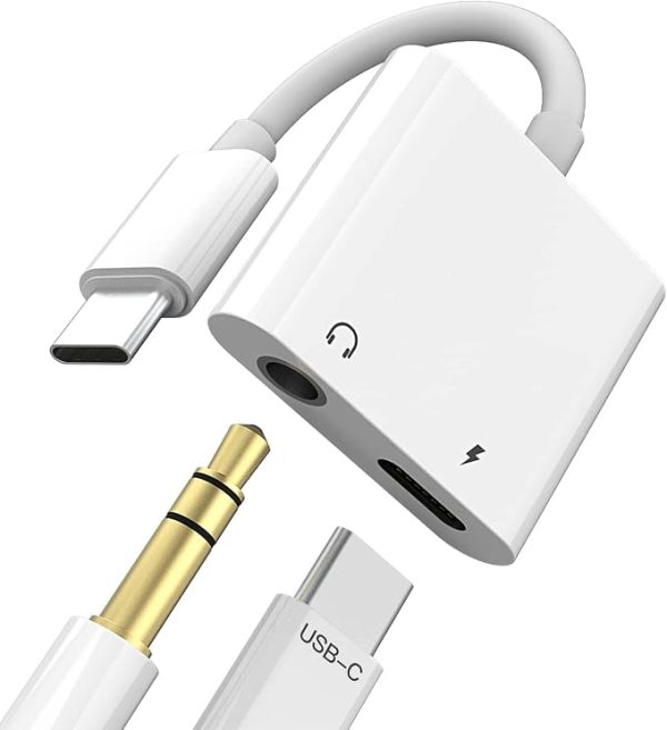 Adaptador Tipo C a Cargador Tipo C + Jack 3.5mm 3 Adaptador Tipo C a Cargador Tipo C + Jack 3.5mm
