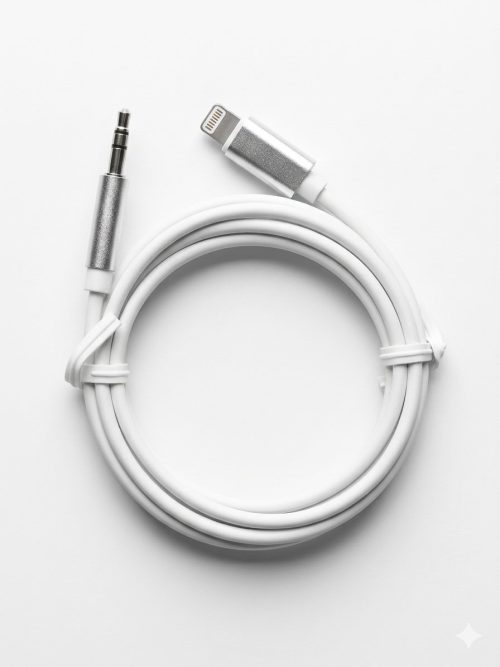 Cable Auxiliar Lightning a Jack 3.5mm real Cable Auxiliar para iPhone