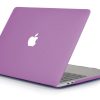 Case para MacBook New Pro 15 violeta tornasolada manzana troquelada Protector para MacBook New Pro 15 A1990 A1707 Manzana Troquelada